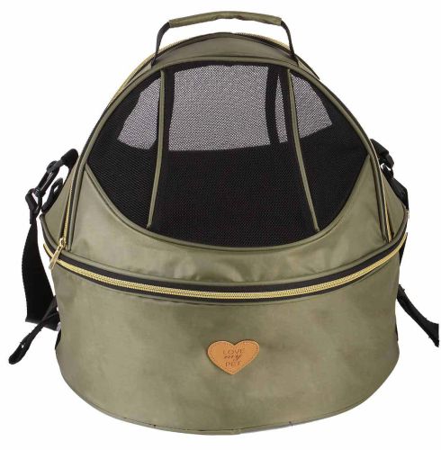 Pet Life 'Air-Venture' Dual-Zip Airline Approved Panoramic Circular Travel Pet Dog Carrier